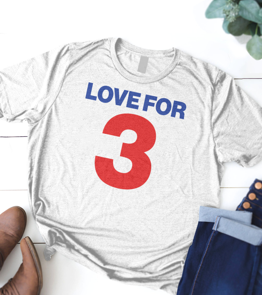 Sabres Love For 3 T-Shirt