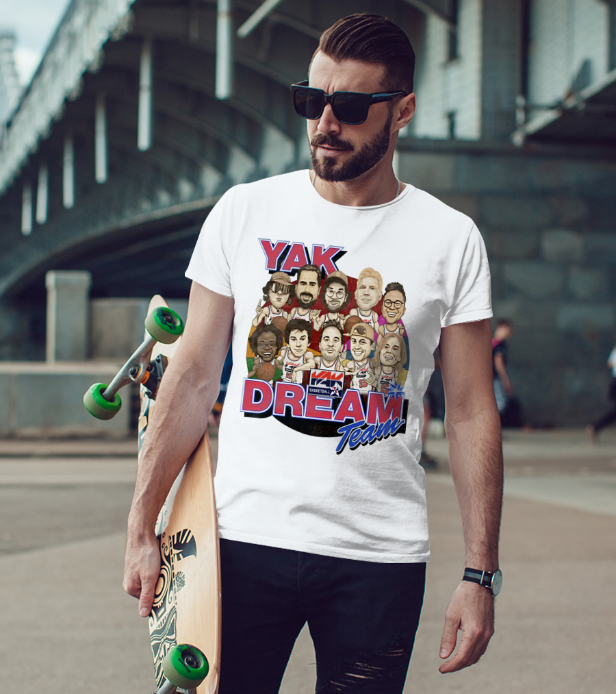 Yak Dream Team Basketball Van Fan T-Shirt