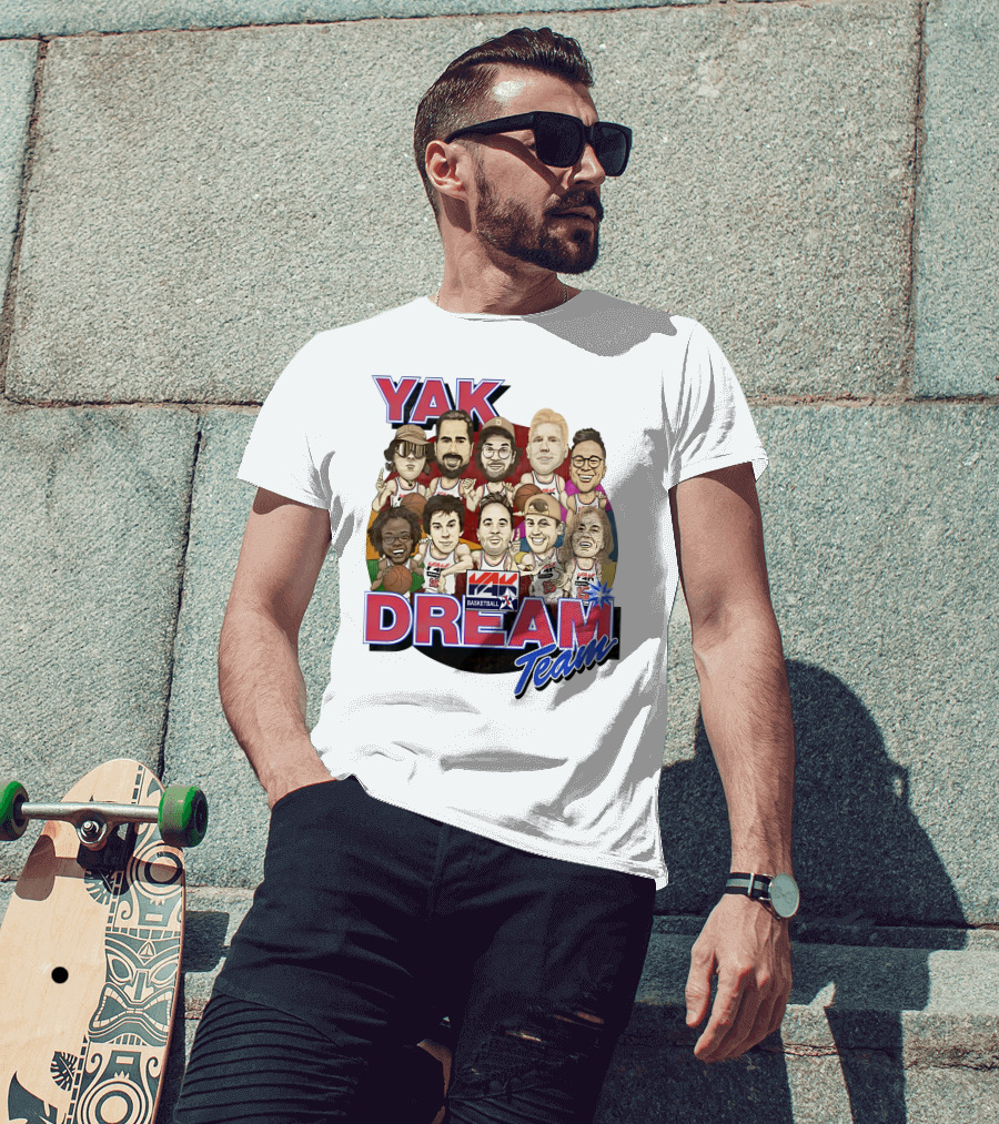 Yak Dream Team Basketball Van Fan T-Shirt