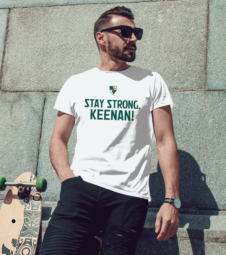 Stay Strong Keenan Zalgiris Kaunas Basketball Support T-Shirt