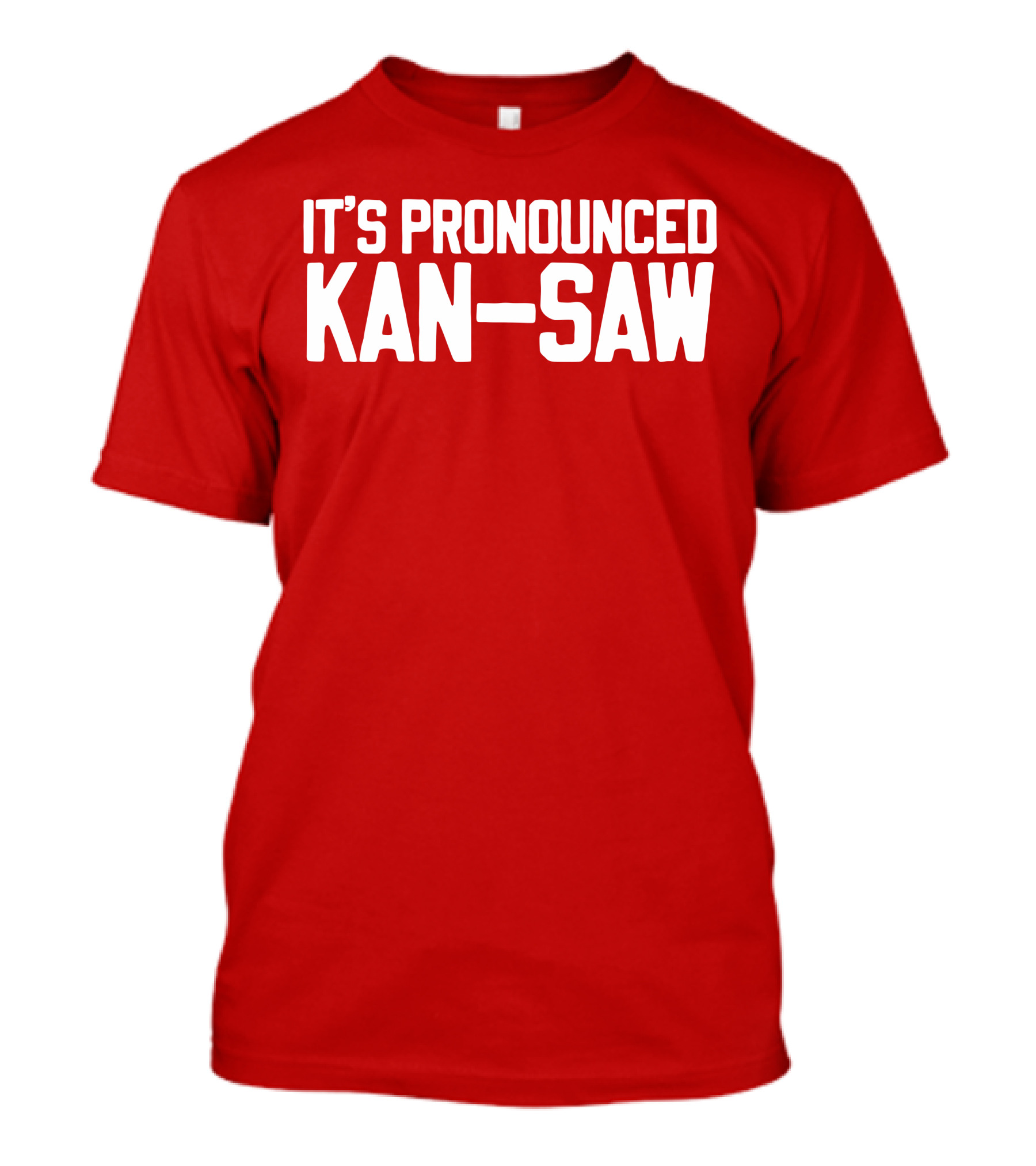 Hogs It's Pronounced Kan Saw Arkansas Razorbacks T-Shirt