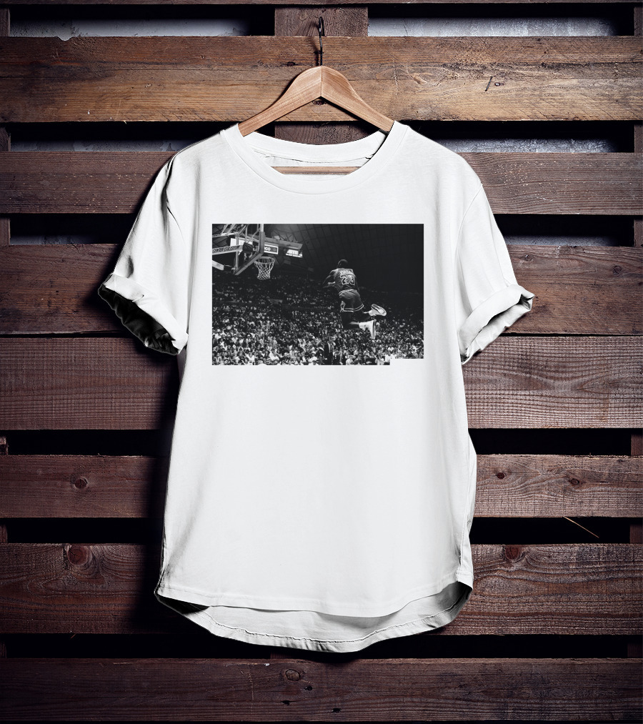 Jordan X Union Slam Dunk Iconic Basketball Moment T-Shirt