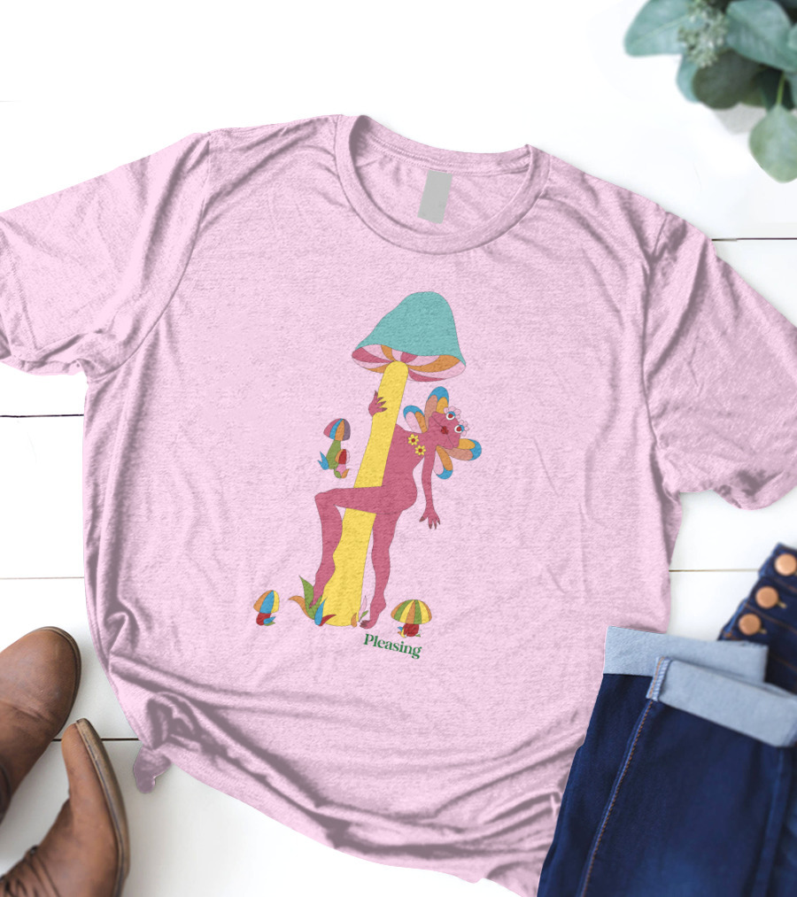 Pleasing Shroom Bloom Fairy With Mushrooms T-Shirt