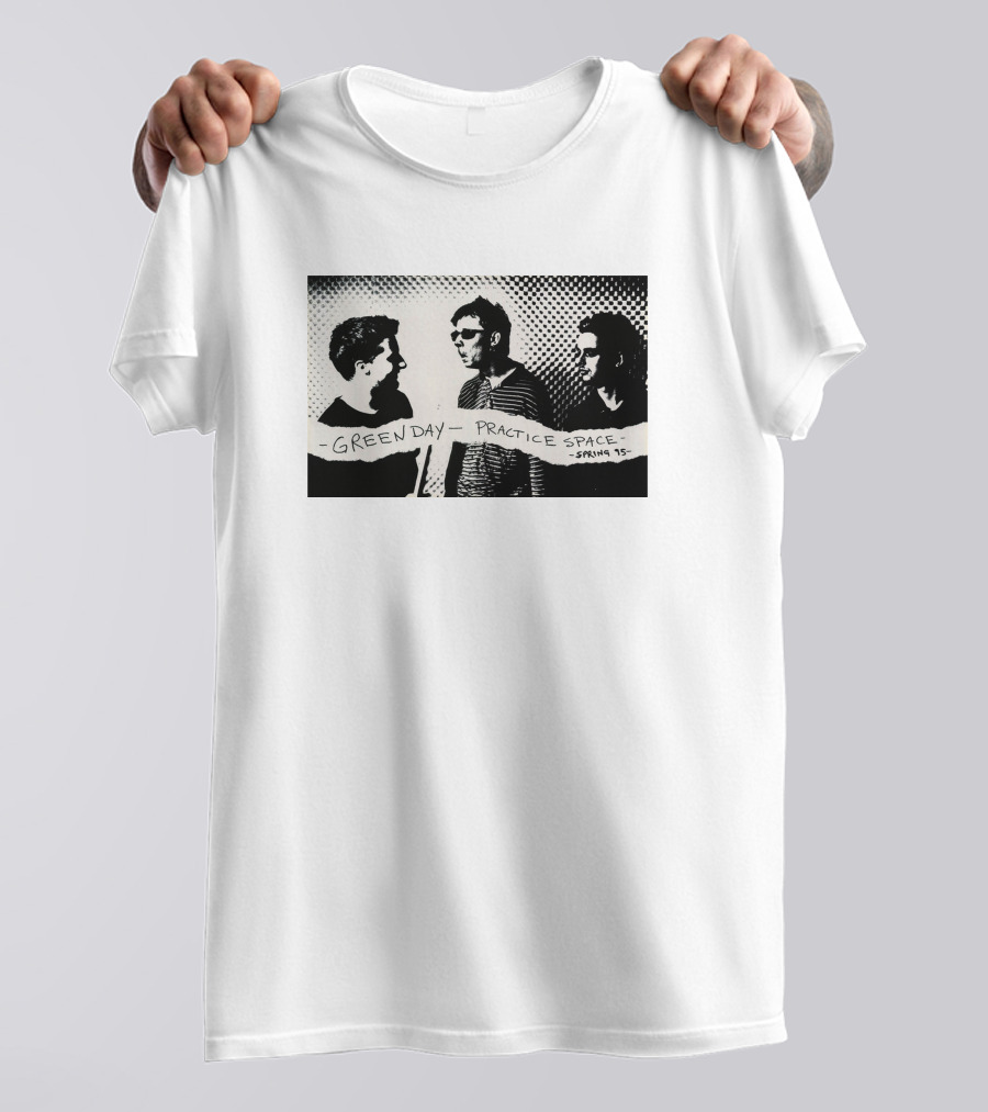 Green Day Practice Space Oakland Spring '95 Livsvinyl T-Shirt