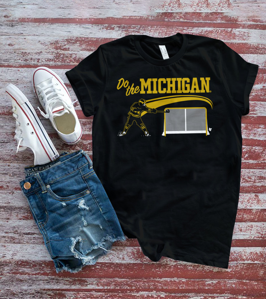 Do The Michigan Hockey Player Scoring Goal T-Shirt