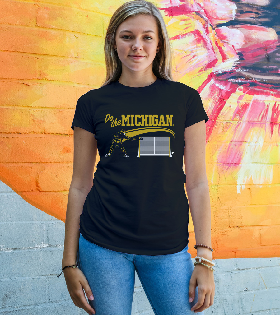 Do The Michigan Hockey Player Scoring Goal T-Shirt