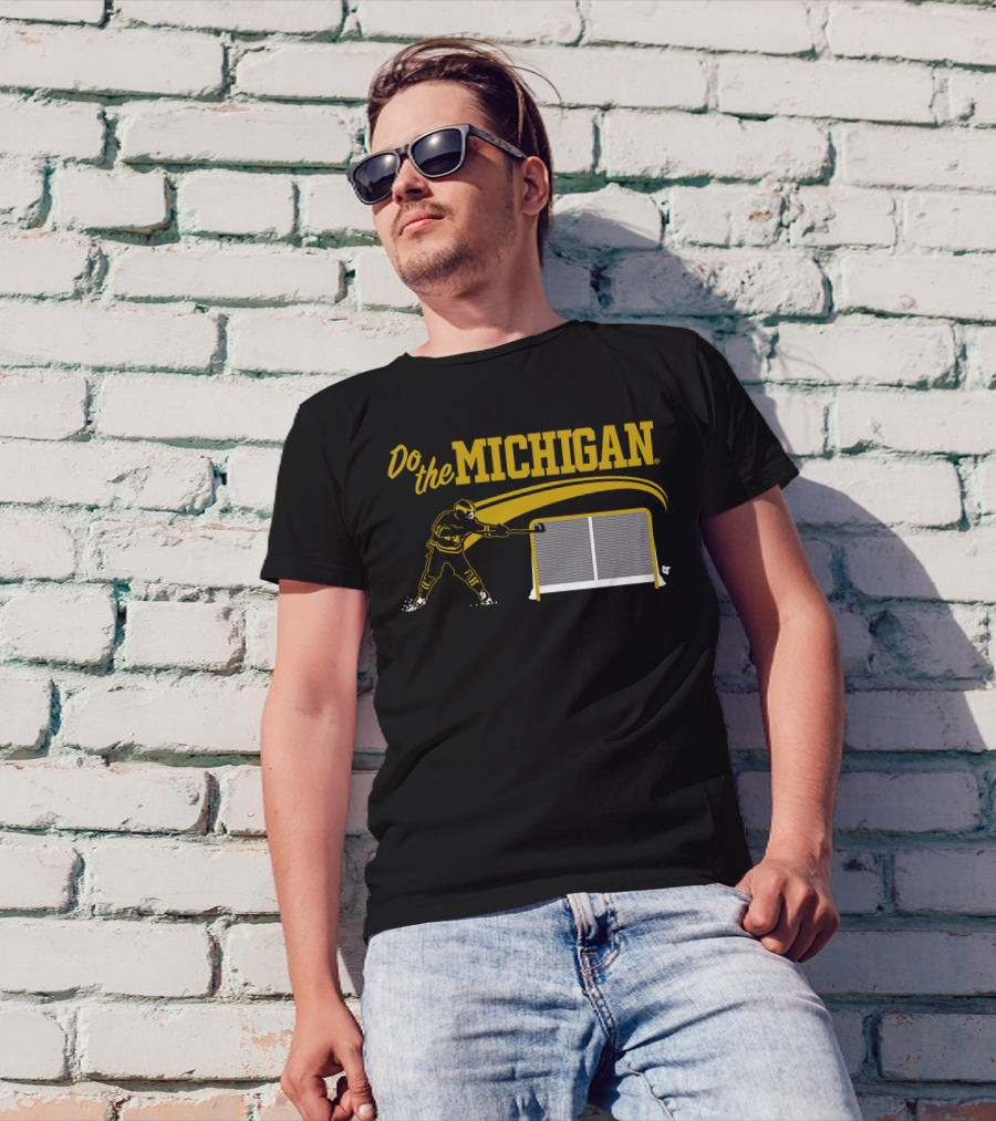 Do The Michigan Hockey Player Scoring Goal T-Shirt
