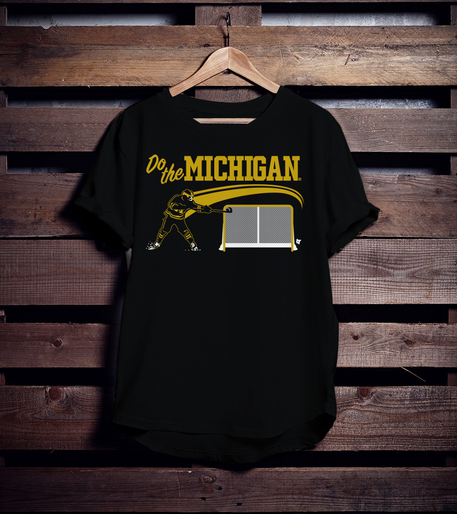 Do The Michigan Hockey Player Scoring Goal T-Shirt