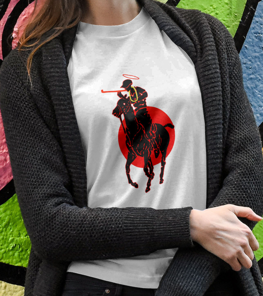 Soto Asa Merch Polo Player Halo Red Circle T-Shirt