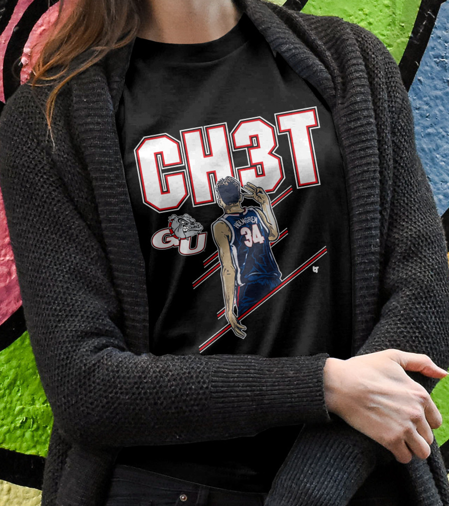 CH3T Gonzaga Holmgren 34 GU Bulldogs T-Shirt