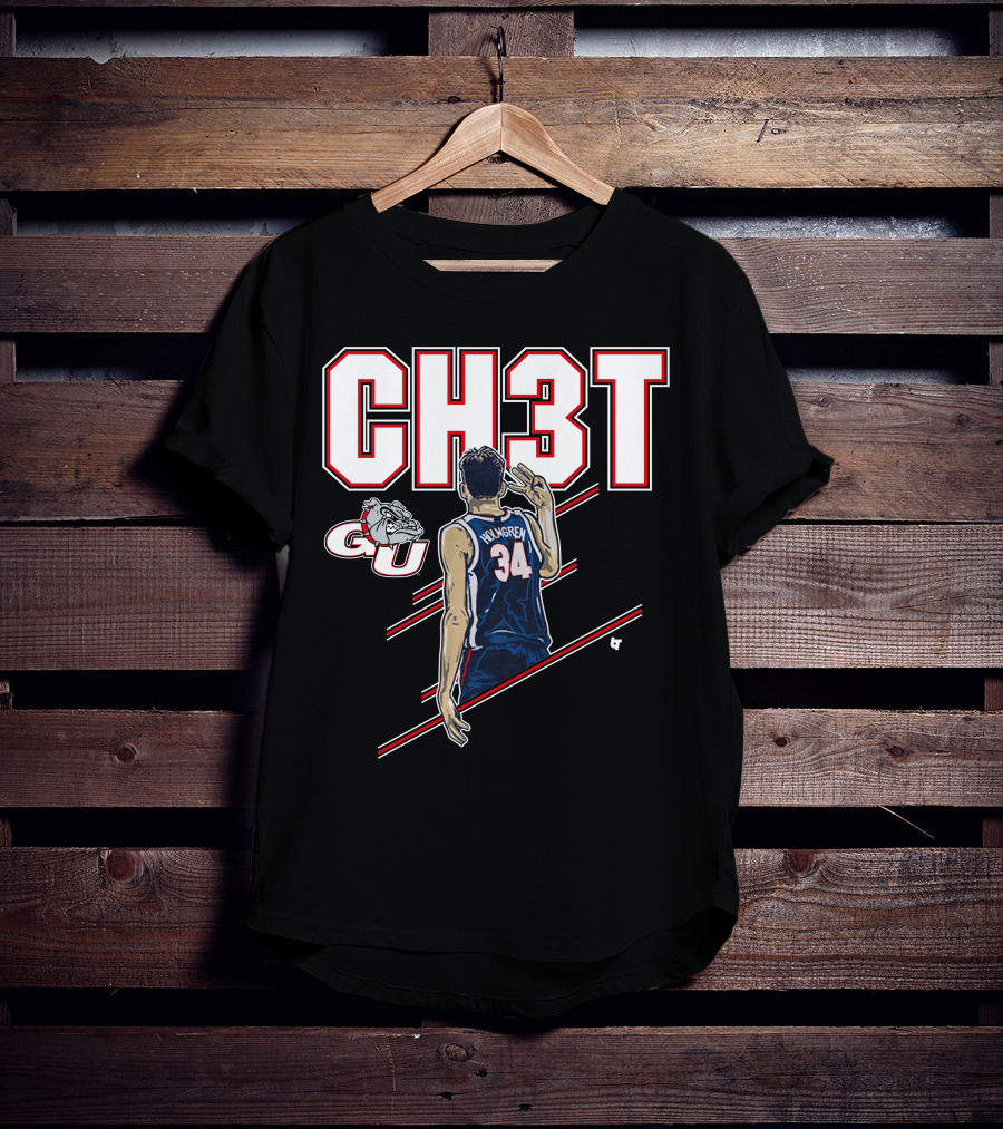 CH3T Gonzaga Holmgren 34 GU Bulldogs T-Shirt