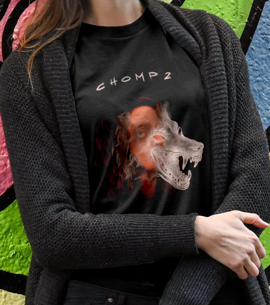 CHOMP 2 Russ Merch Wolf Overlay T-Shirt