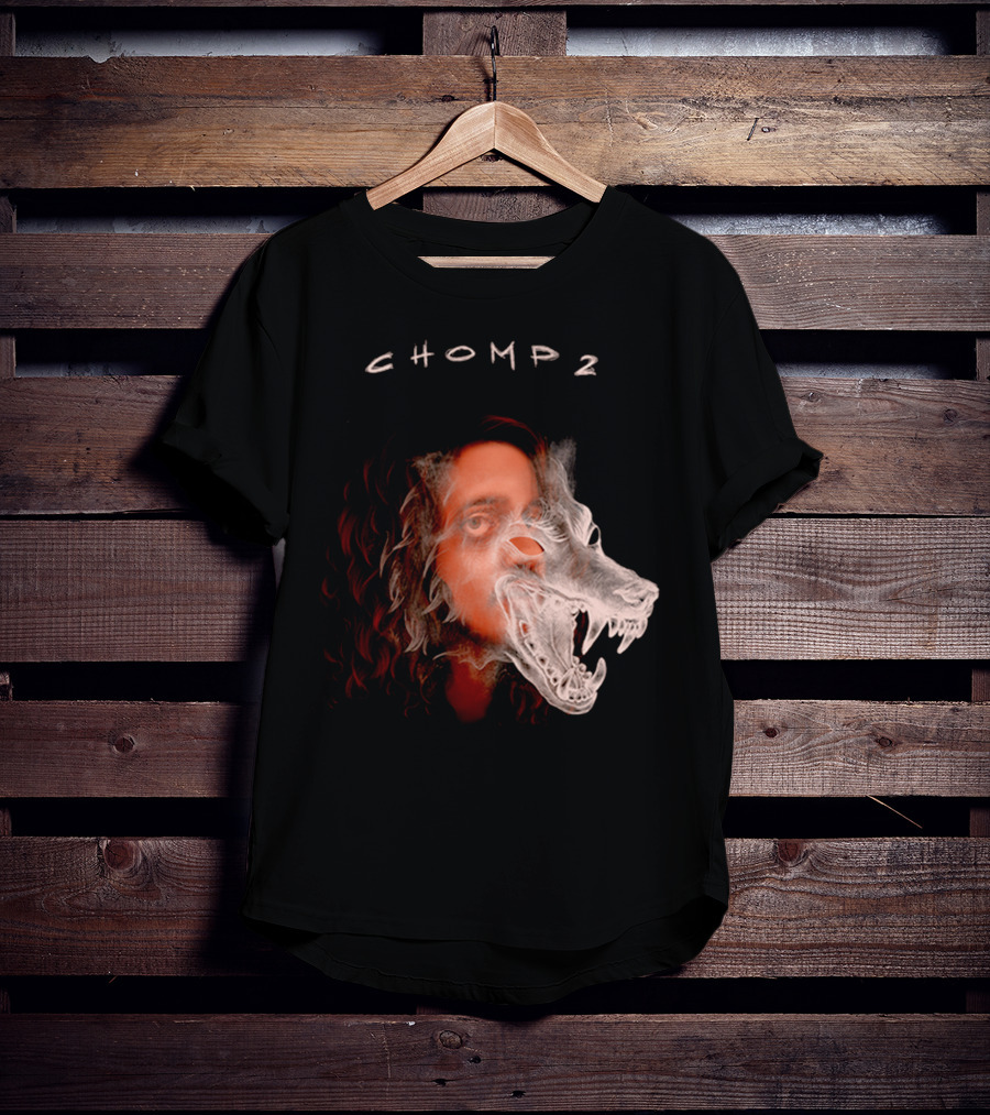CHOMP 2 Russ Merch Wolf Overlay T-Shirt
