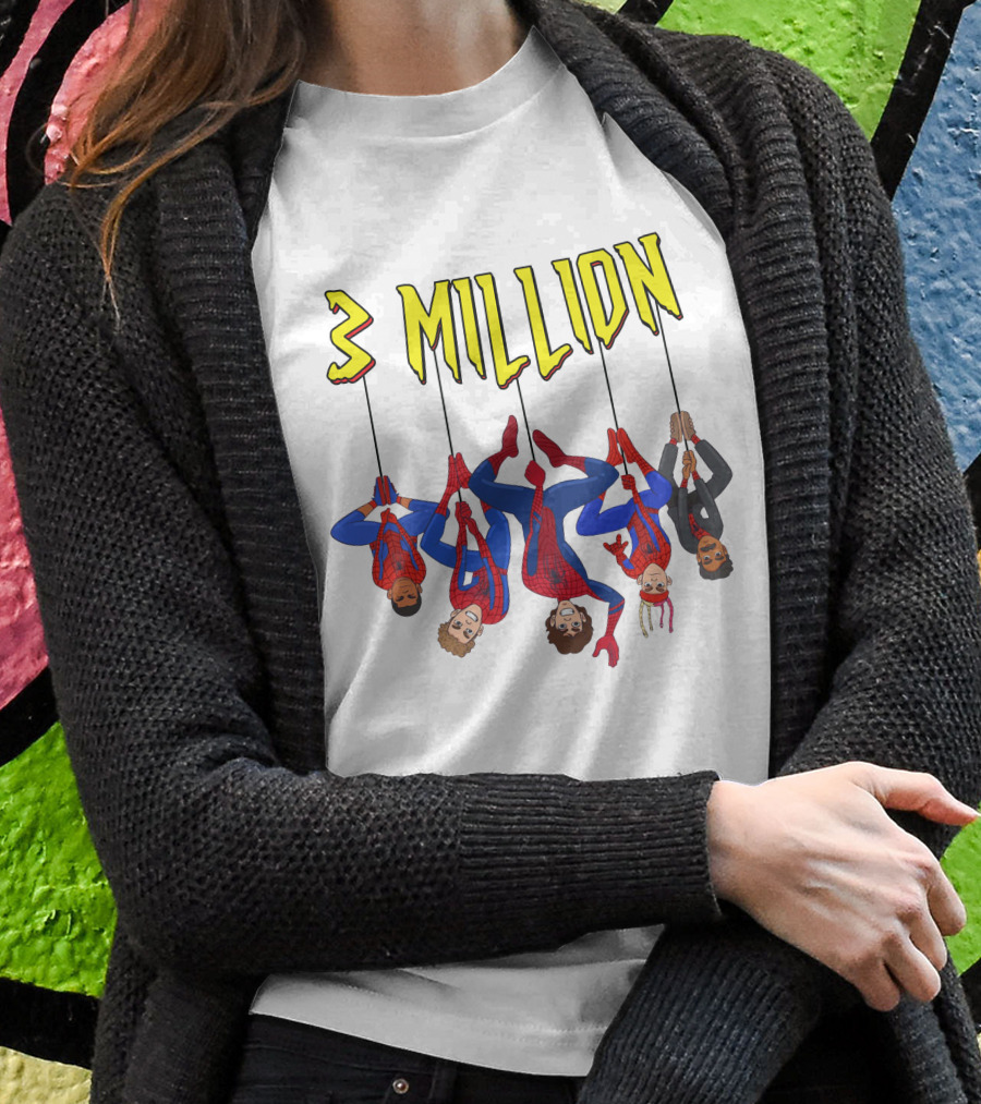 3 Million Bay Lenlevine Merch Hanging Heroes T-Shirt