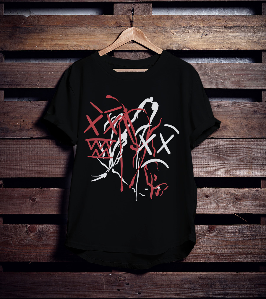 DC The Don Merch Abstract Scribble Faces T-Shirt