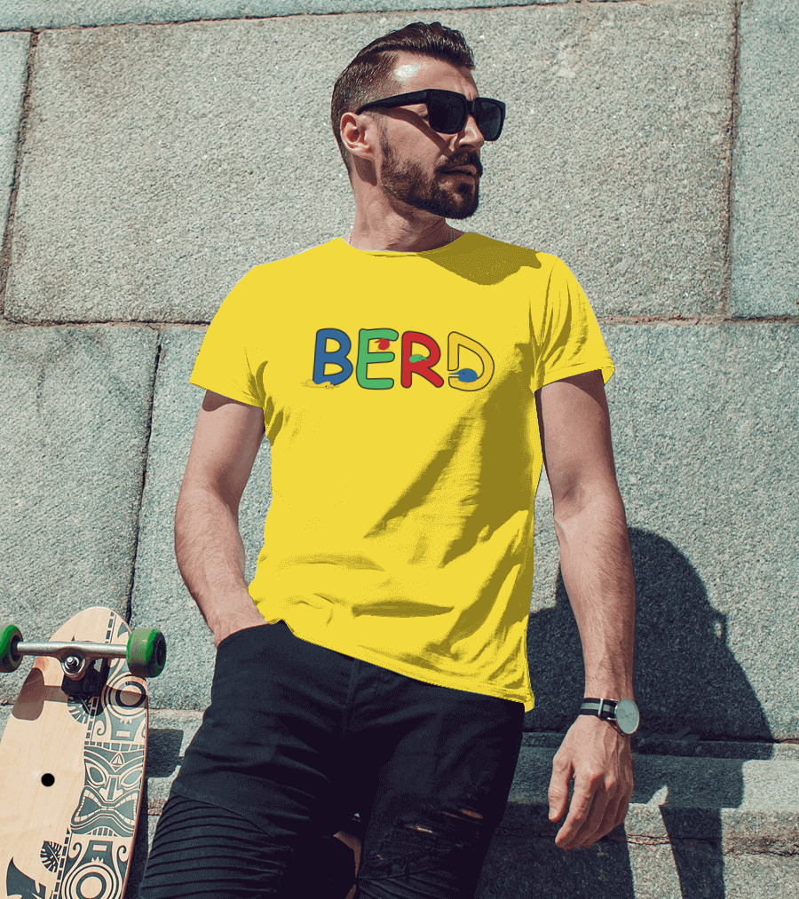 BERD Colorful Text With Mice Accents T-Shirt