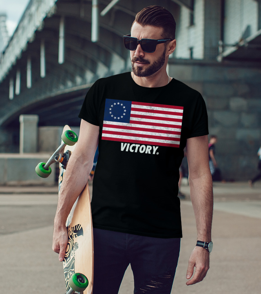 Betsy Ross Flag Victory T-Shirt