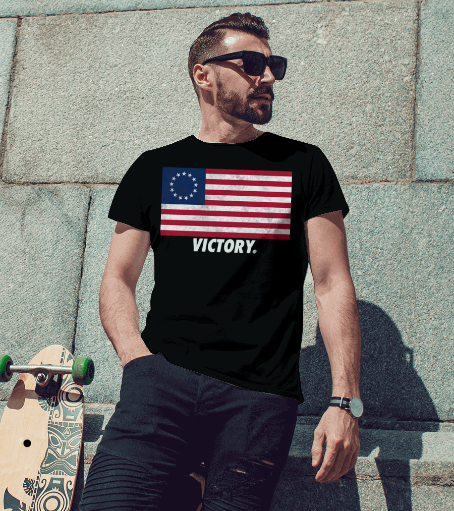 Betsy Ross Flag Victory T-Shirt