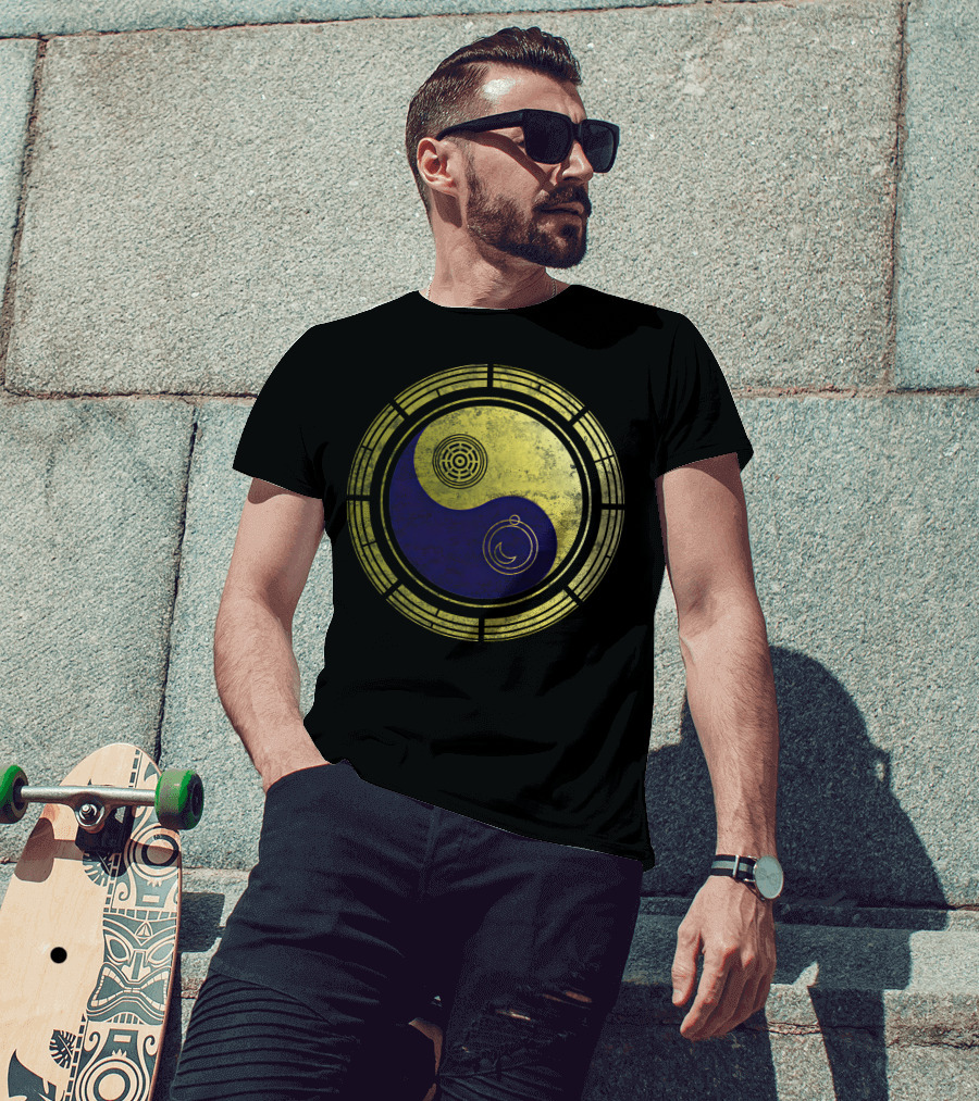 Dimension 20 Yin Yang Symbol With Intricate Circular T-Shirt