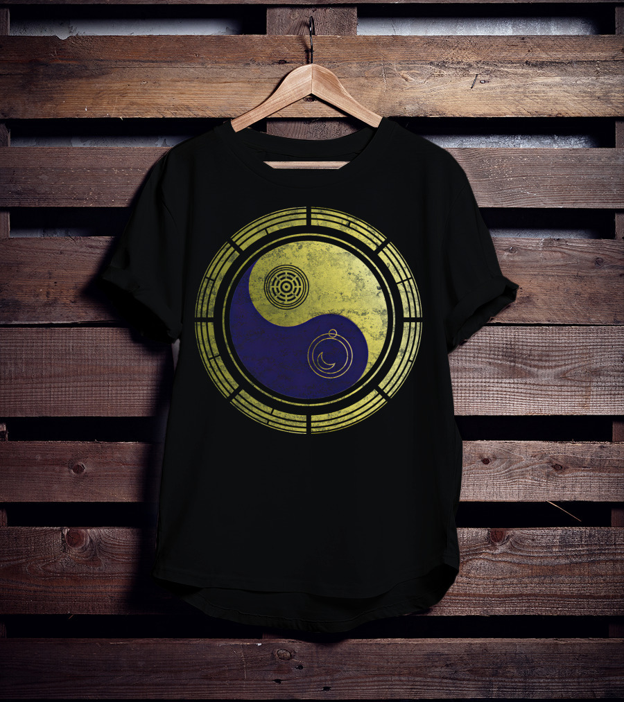 Dimension 20 Yin Yang Symbol With Intricate Circular T-Shirt