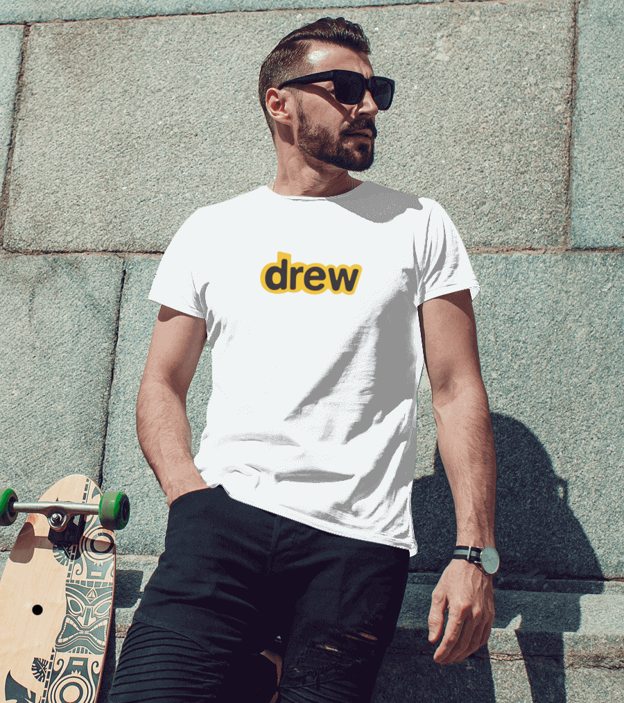 Drew House Yellow And Black T-Shirt