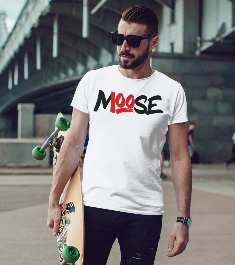Moosecraft Merch Moose Red T-Shirt