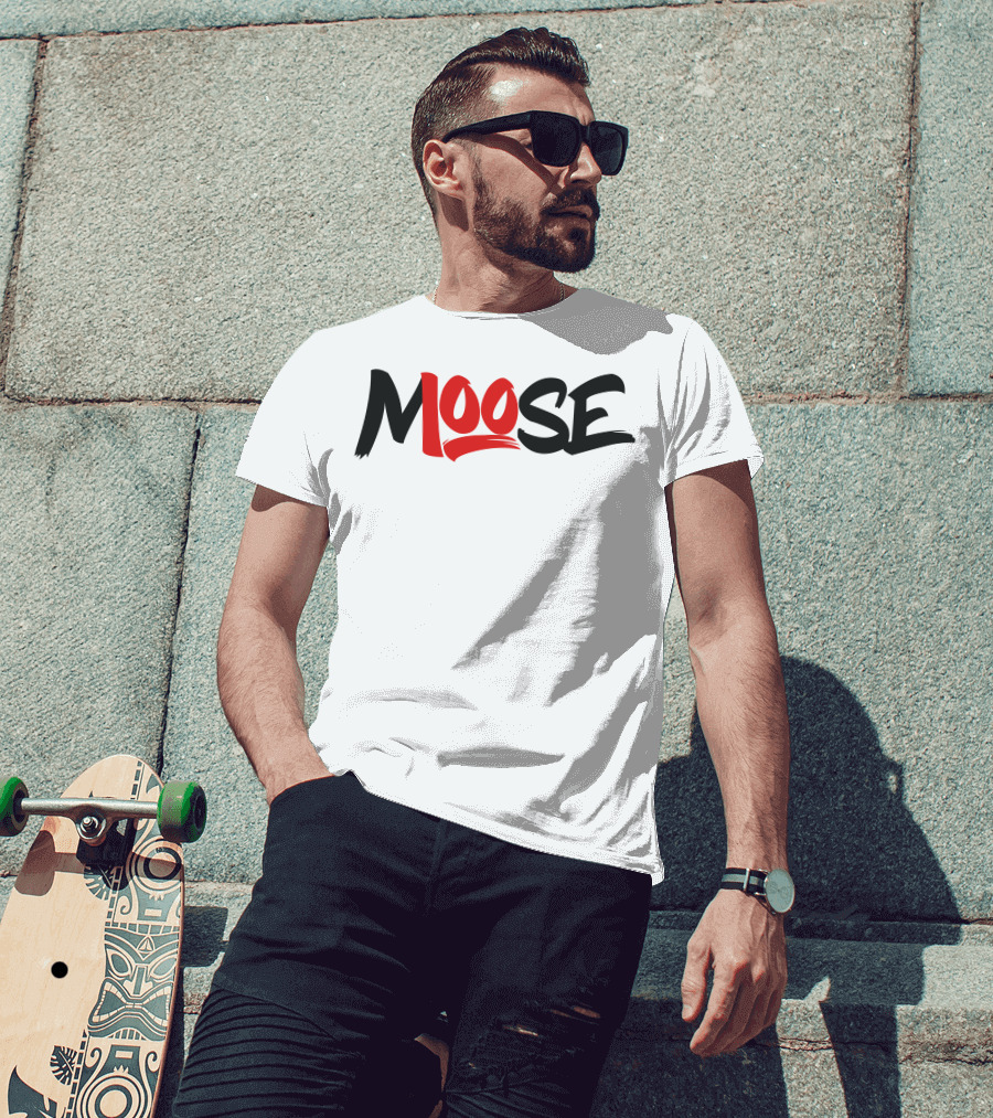 Moosecraft Merch Moose Red T-Shirt