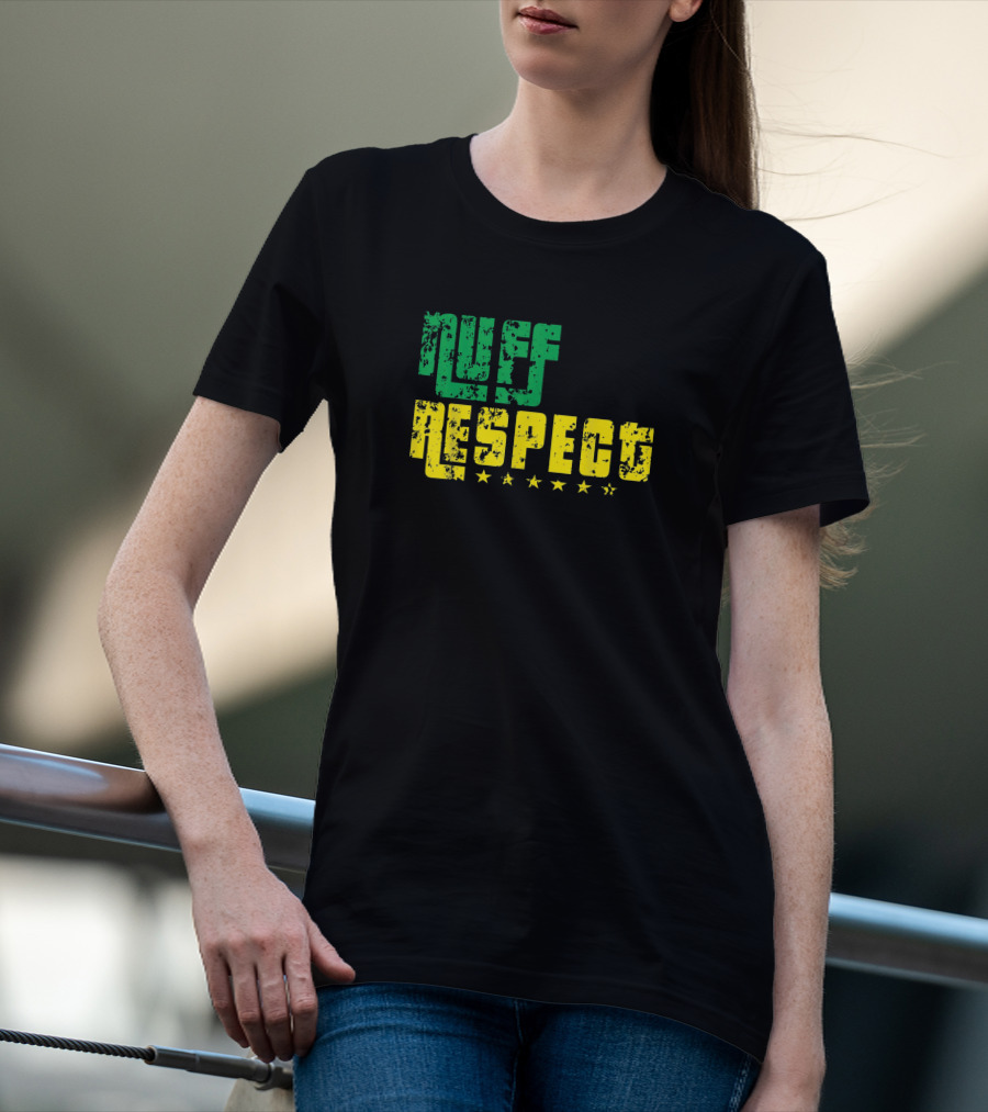 NUFF RESPECT Green Yellow Stars T-Shirt