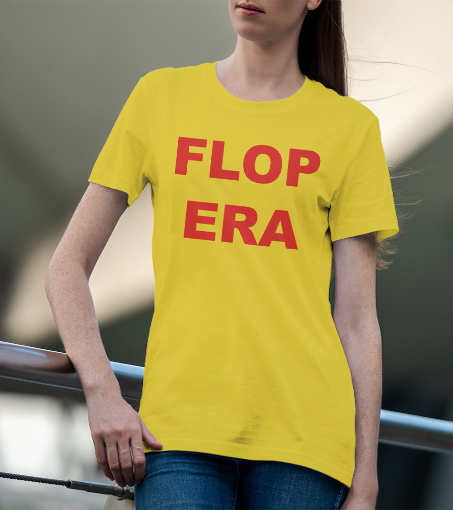 FLOP ERA Yellow Background T-Shirt