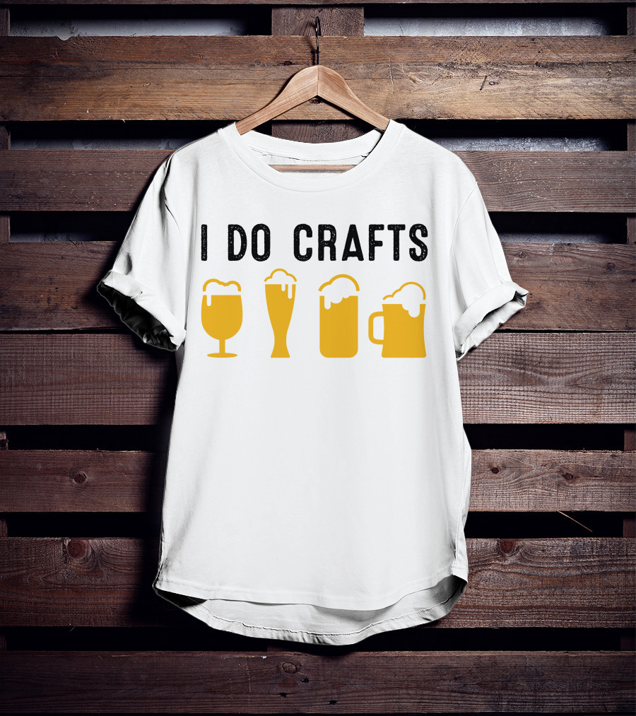 I Do Crafts Beer Glasses Iconic Reference T-Shirt