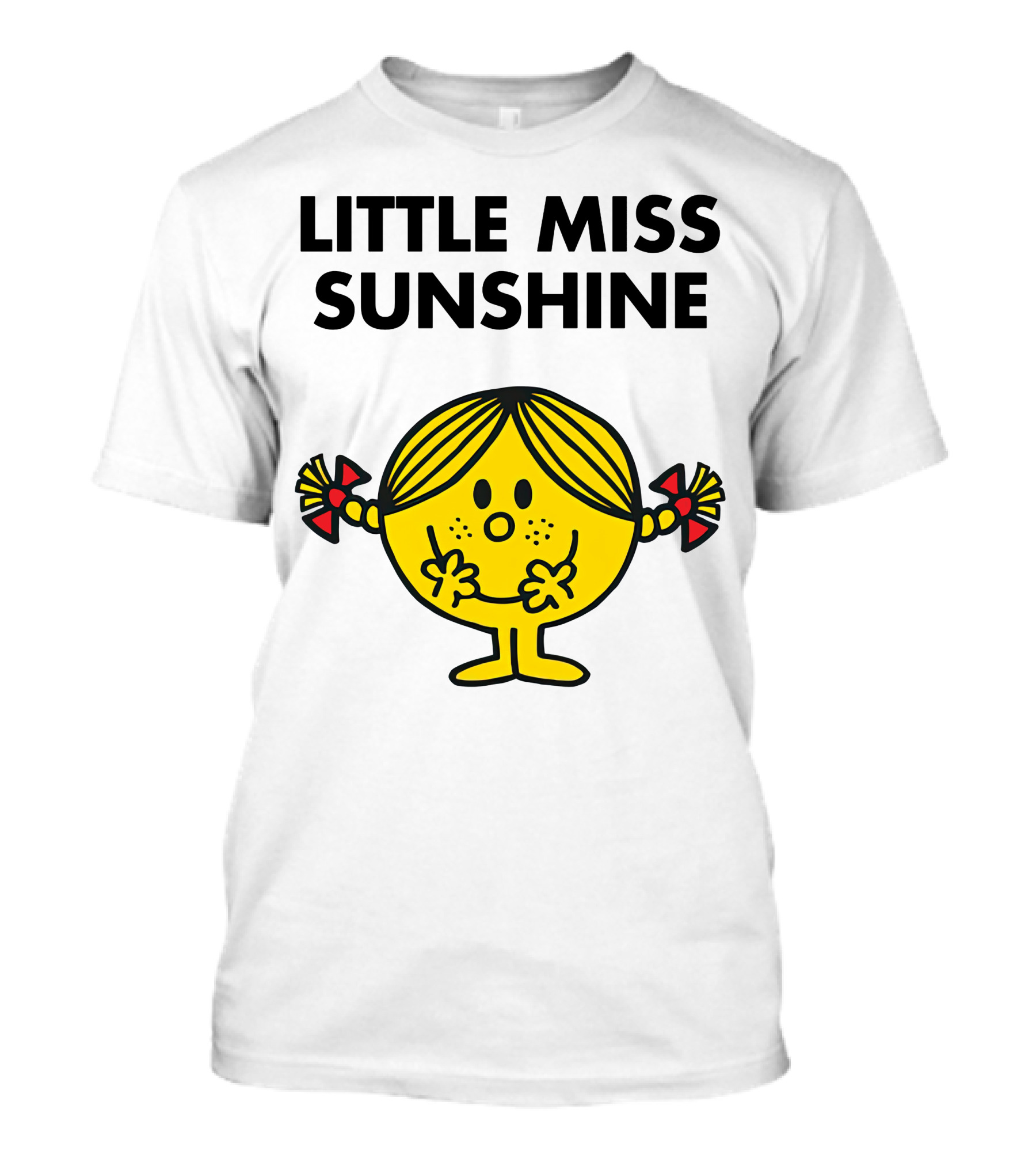 LITTLE MISS SUNSHINE CHARACTER POSES WITH PIGTAILS AND SMILE T-Shirt