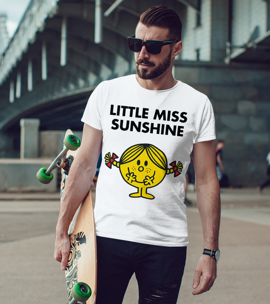 LITTLE MISS SUNSHINE CHARACTER POSES WITH PIGTAILS AND SMILE T-Shirt