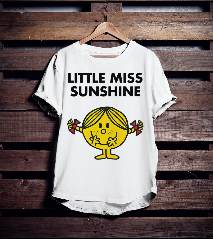 LITTLE MISS SUNSHINE CHARACTER POSES WITH PIGTAILS AND SMILE T-Shirt