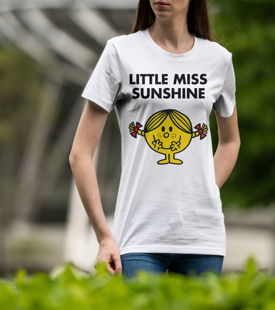 LITTLE MISS SUNSHINE CHARACTER POSES WITH PIGTAILS AND SMILE T-Shirt