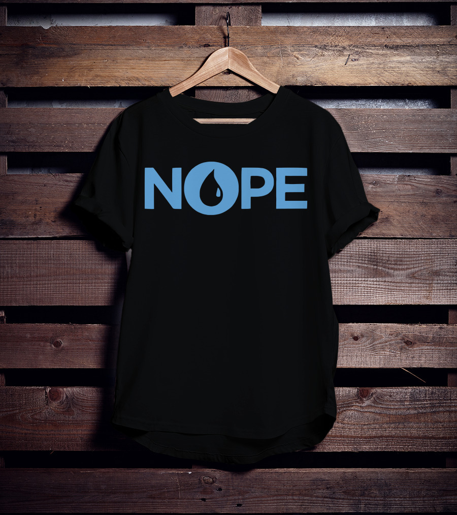 NOPE Blue Water Drop T-Shirt