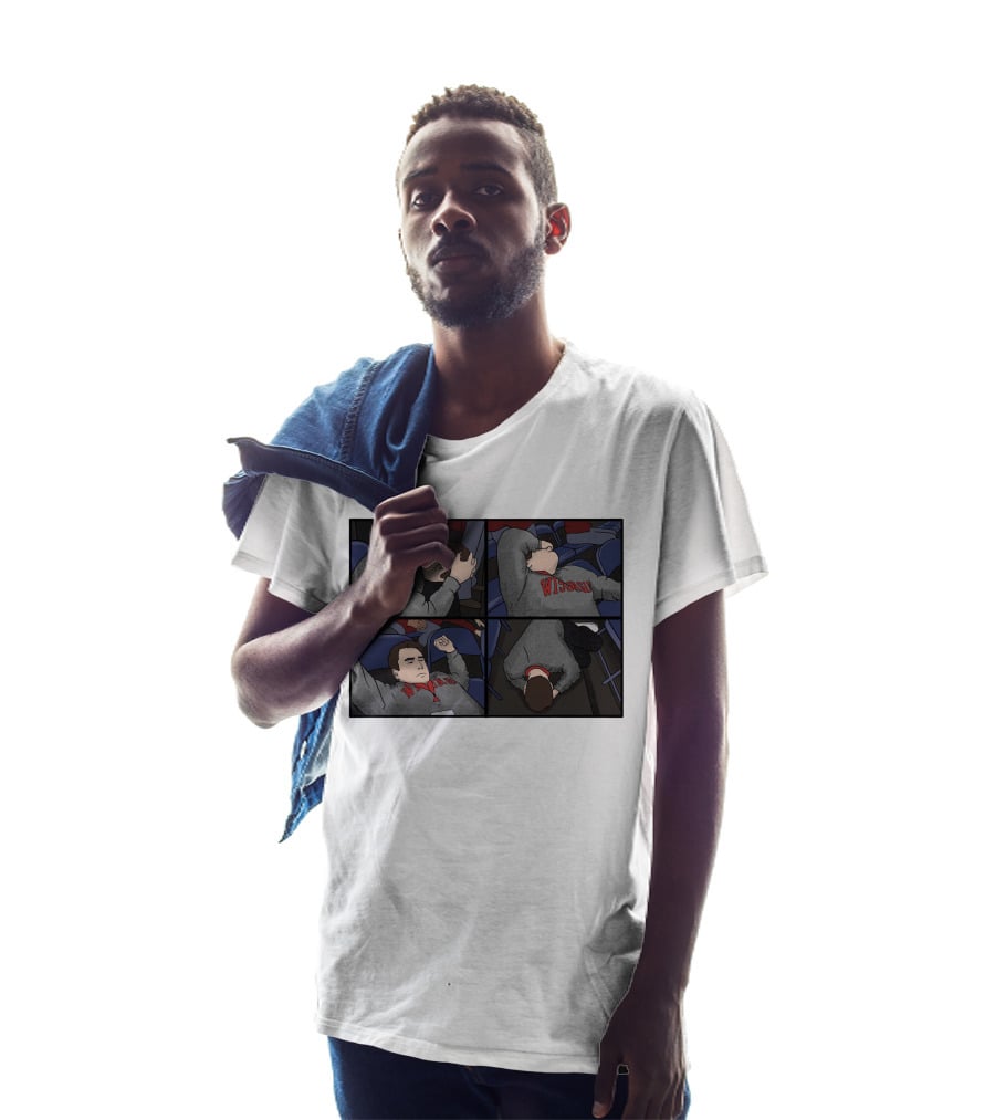 Pardon My Meltdown Wisconsin Fans Comic Panel T-Shirt