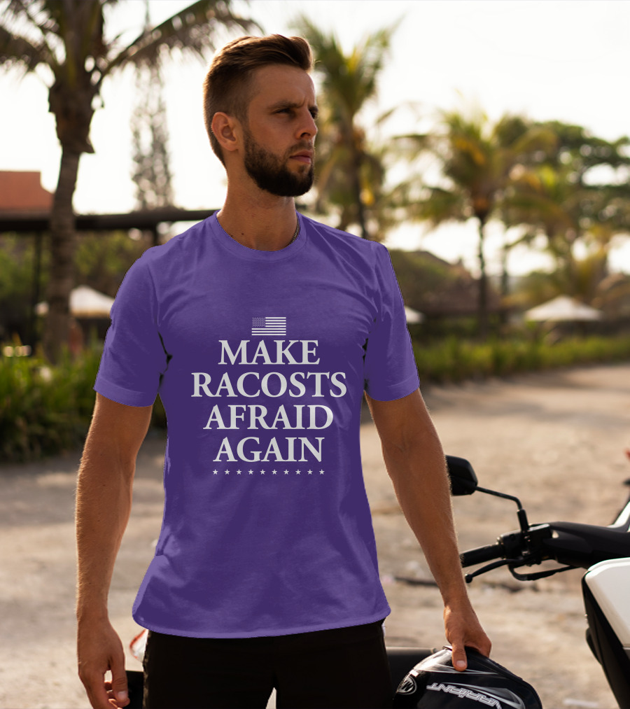 MAKE RACOSTS AFRAID AGAIN AMERICAN FLAG STARS T-Shirt
