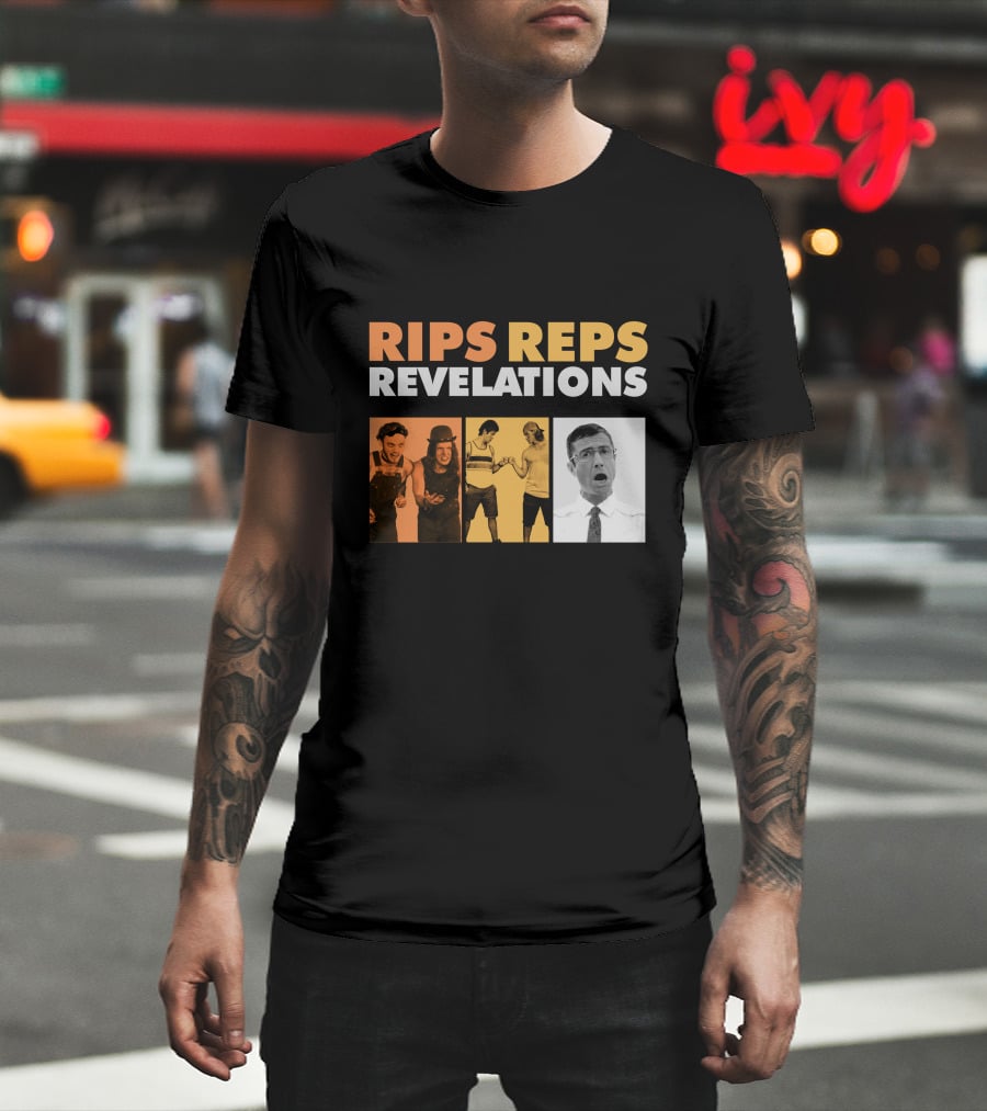 Letterkenny Problems Rips Reps Revelations Black And White And Color Characters T-Shirt