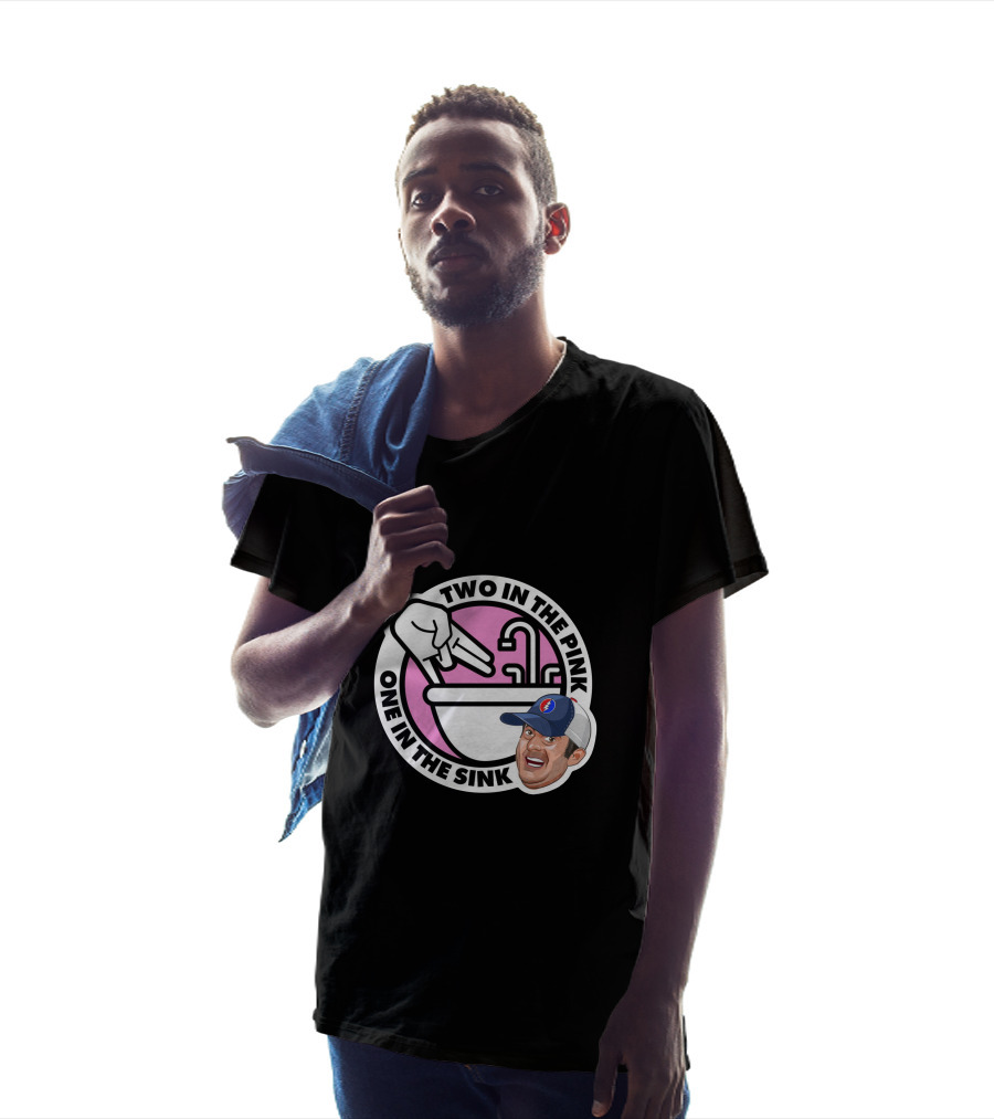 Angel Resto Stugotz 790 Two In The Pink One In The Sink Graphic Face And Hand T-Shirt