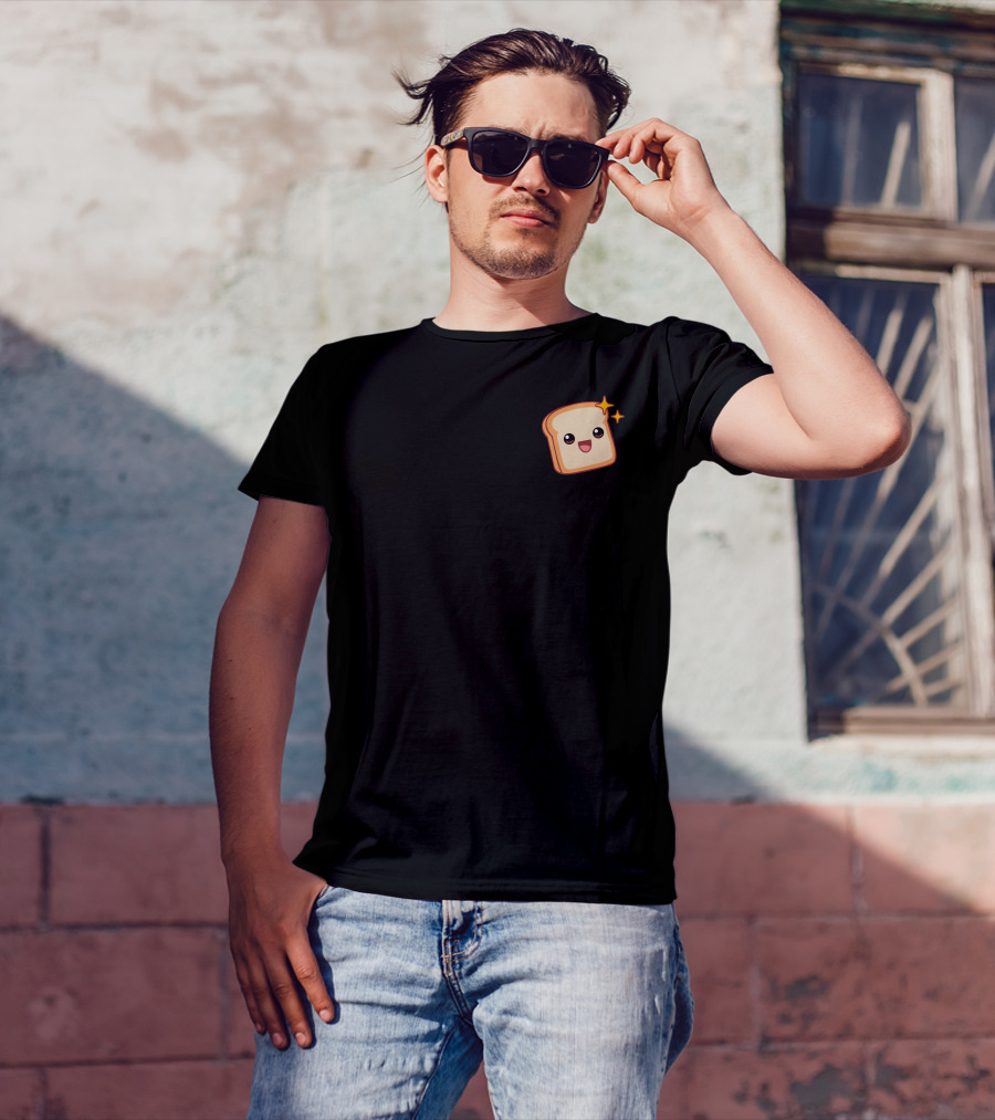 SP33DY X SIDEARMS FRIENDSHIP BREAD LIMITED TIME Toast Emoji T-Shirt