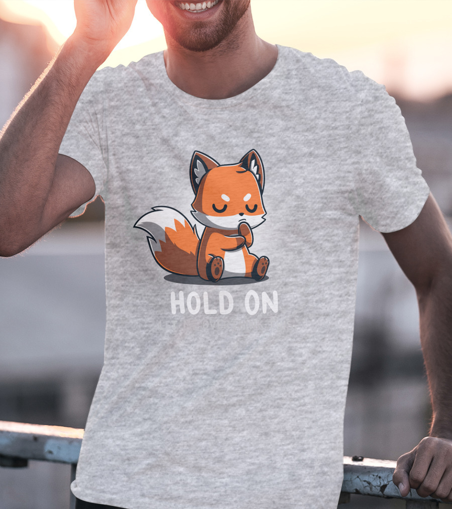 TeeTurtle Hold On Let Me Overthink This Fox T-Shirt
