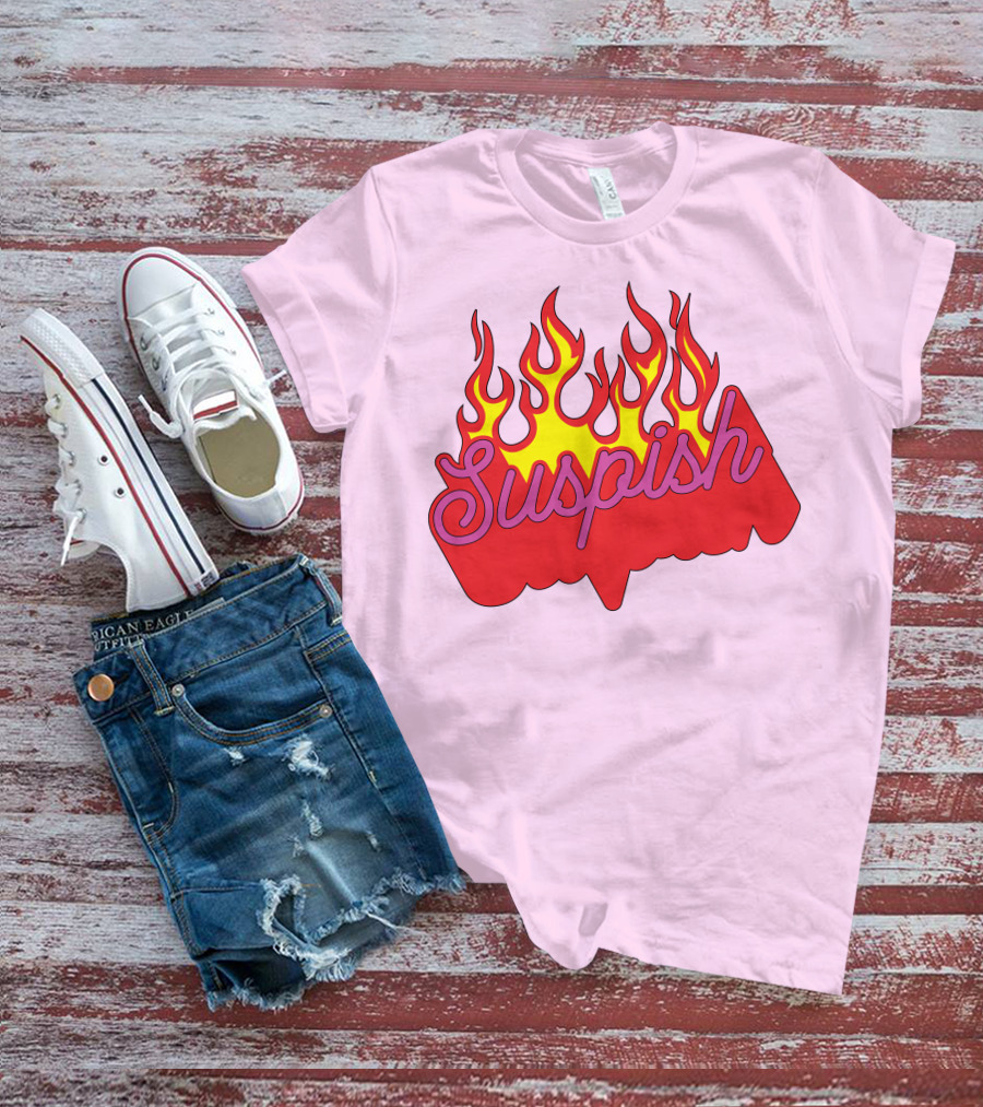 Bailey Sarian Suspish Flame Light Pink T-Shirt