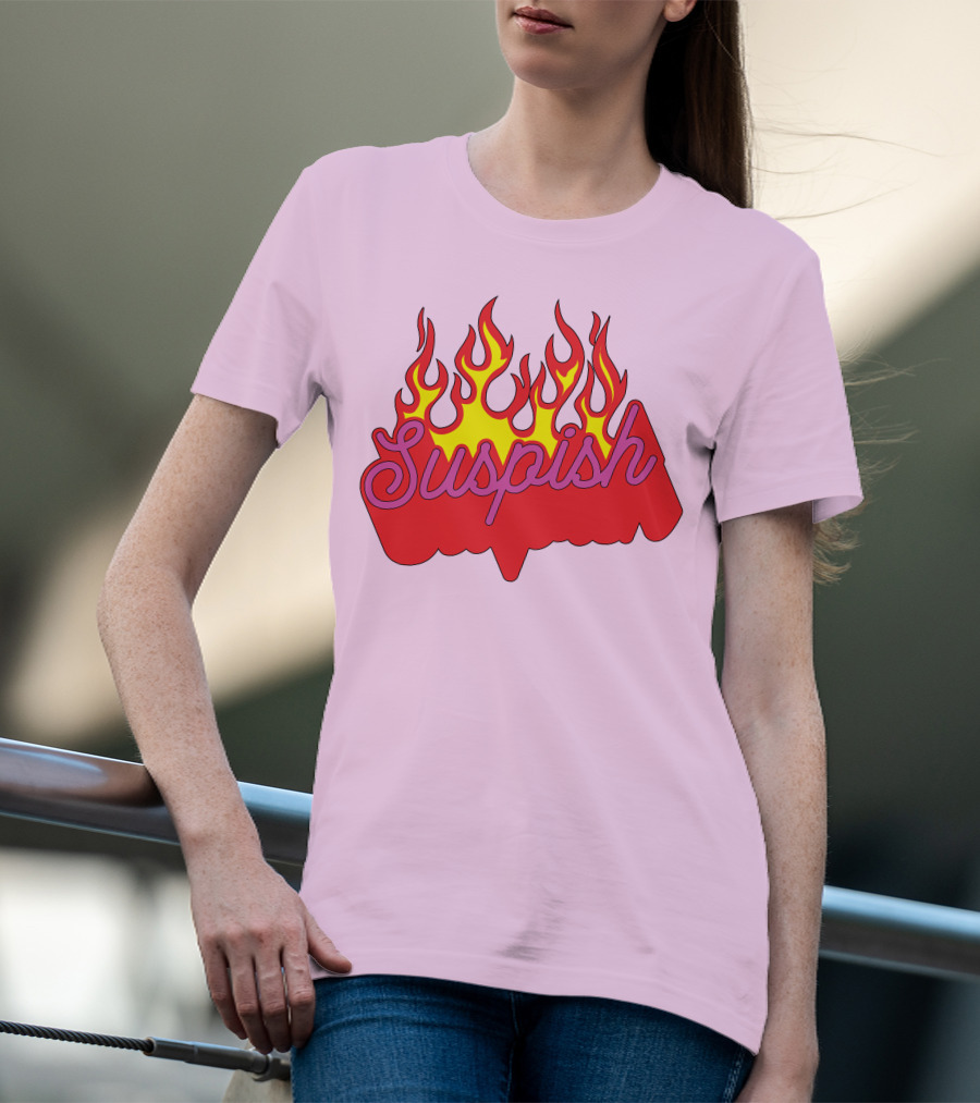 Bailey Sarian Suspish Flame Light Pink T-Shirt