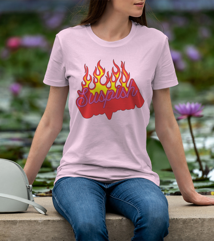 Bailey Sarian Suspish Flame Light Pink T-Shirt