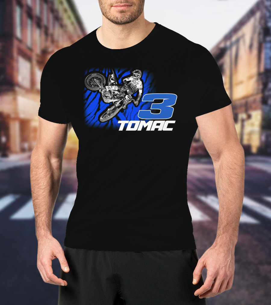 ET3 Tomac 3 Motocross Racing Eli Tomac Merchandise T-Shirt