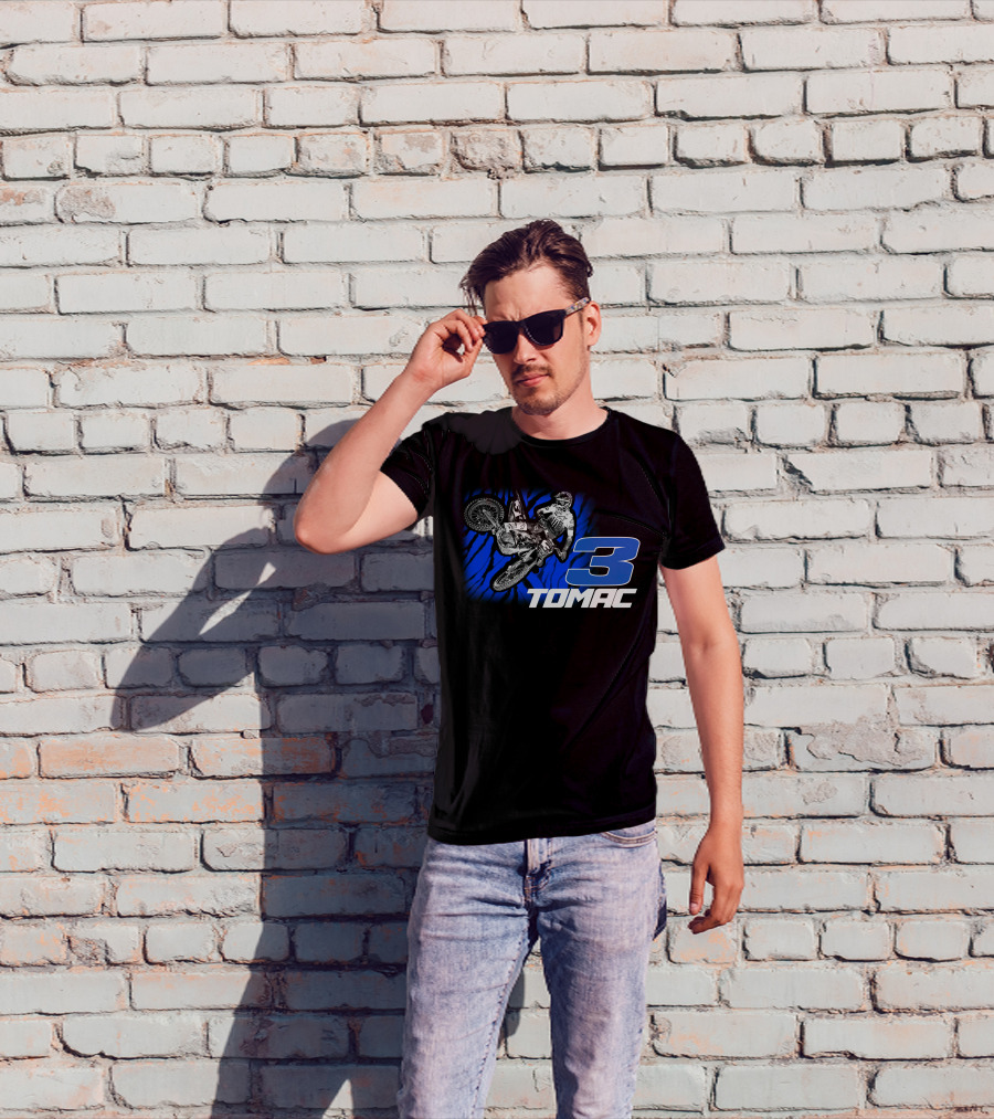 ET3 Tomac 3 Motocross Racing Eli Tomac Merchandise T-Shirt