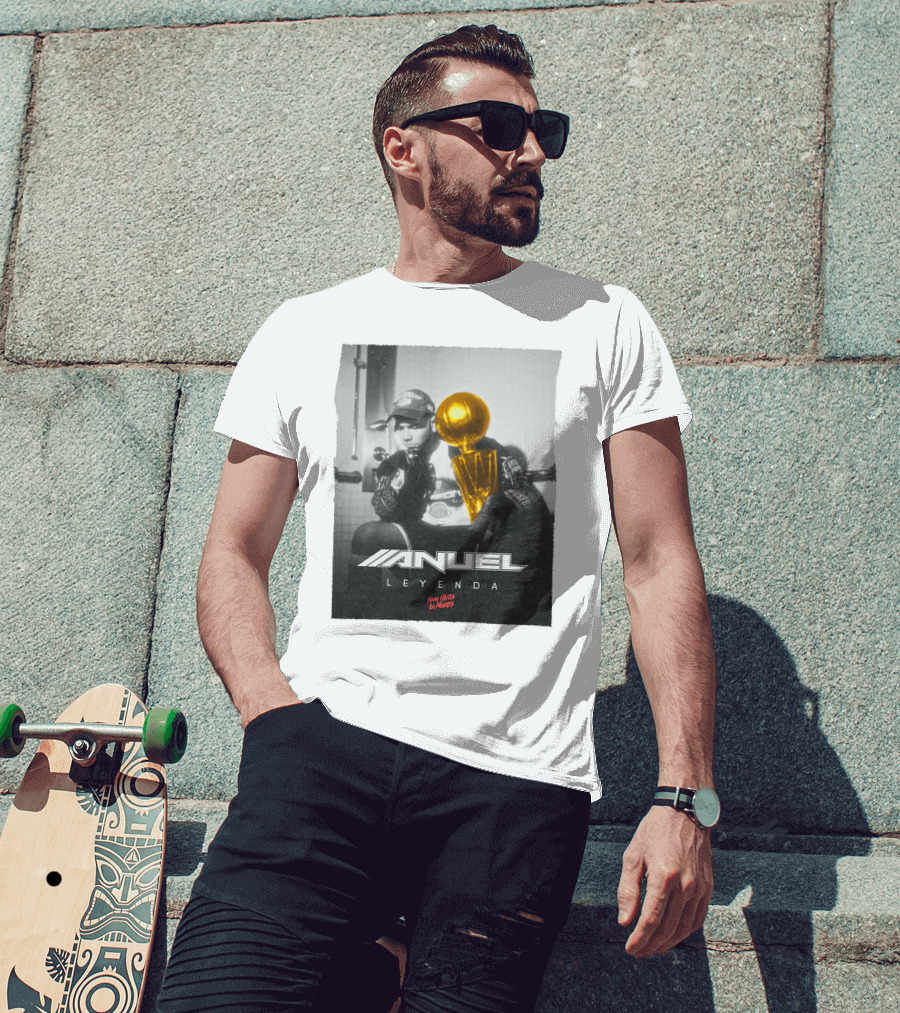 Anuel AA Leyenda Real Hasta La Muerte Gold Trophy T-Shirt