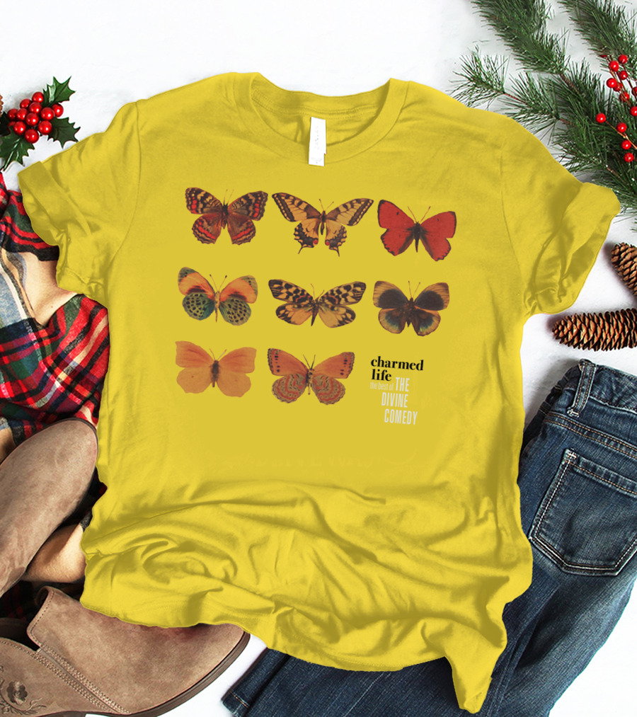 Charmed Life The Best Of The Divine Comedy Butterflies T-Shirt