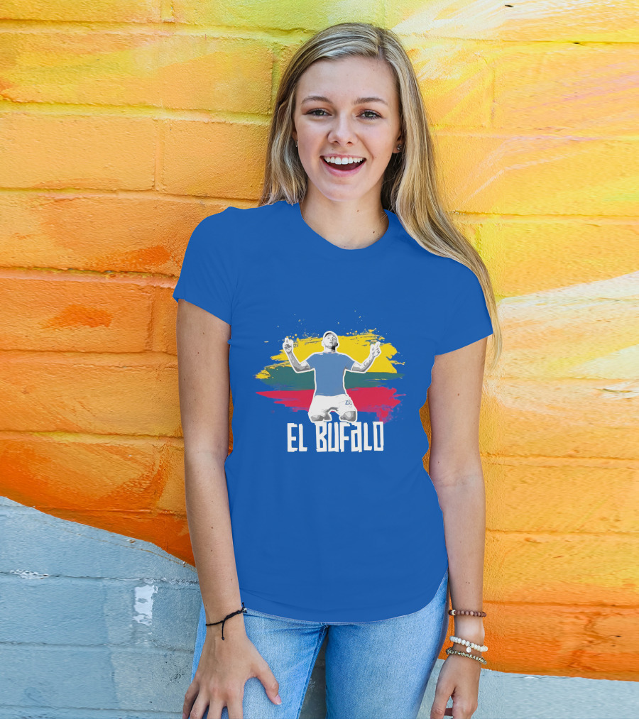 WATP El Bufalo Goal Celebration Colombian Flag Colors T-Shirt