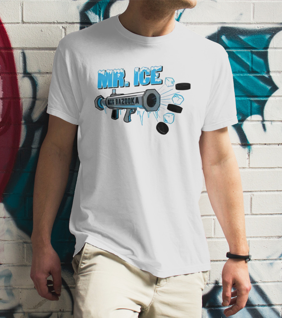 MR. ICE Big Bazooka With Ice Cubes And Pucks T-Shirt